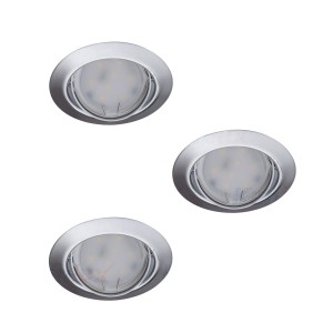 TRIBIS II O C zestaw opraw wbudowywanych chrom 3x4,9W 3000K 23847 Kanlux