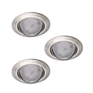 TRIBIS II O C/M zestaw opraw wbudowywanych chrom mat 3x4,9W 3000K 23848 Kanlux