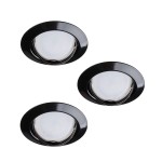 TRIBIS II O B zestaw opraw wbudowywanych czarny 3x4,9W 3000K 23855 Kanlux