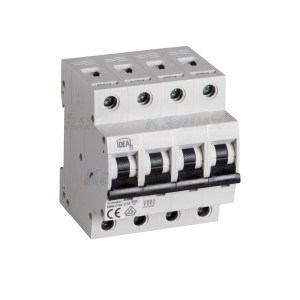 KMB6-C10/4 wyłącznik nadmiarowo-prądowy, 4P 32602 Ideal TS