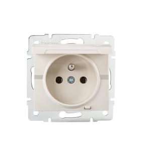 LOGI 02-1560-103 kremowy gniazdo zasilające francuskie IP44 25147 Kanlux
