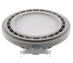 Żarówka LED AR-111 G53 12,5W DC12V barwa ciepła 3000K 120° szara obudowa GTV