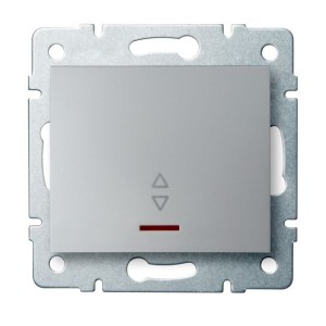LOGI 02-1140-143 srebrny łącznik schodowy LED 25200 Kanlux
