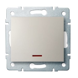 LOGI 02-1110-103 kremowy łącznik jednobiegunowy LED 25138 Kanlux