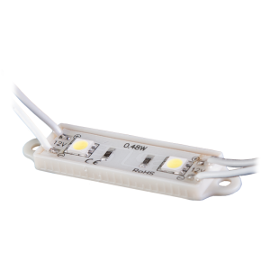Moduł LED 2x5050, barwa niebieska, moc 0,48W łańcuch 20 szt.