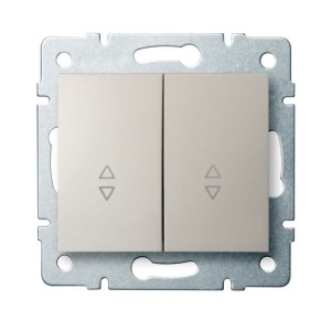 LOGI 02-1060-103 kremowy łącznik podwójny schodowy 25133 Kanlux