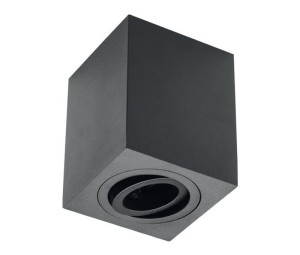 SENSA sufitowa oprawa punktowa kwadratowa czarna GTV