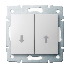 LOGI 02-1310-102 biały łącznik żaluzjowy zwierny 25099 Kanlux