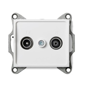 LOGI 02-1330-002 biały gniazdo RTV końcowe 25101 Kanlux