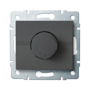 LOGI 02-1160-141 grafitowy ściemniacz obrotowy 500W z filtrem 25260 Kanlux