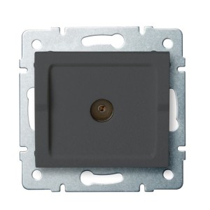 LOGI 02-1290-041 grafitowy gniazdo antenowe typu TV przelotowe 25274 Kanlux