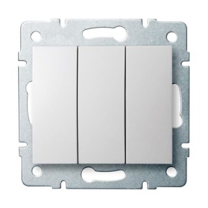 LOGI 02-1090-102 biały łącznik potrójny 25076 Kanlux